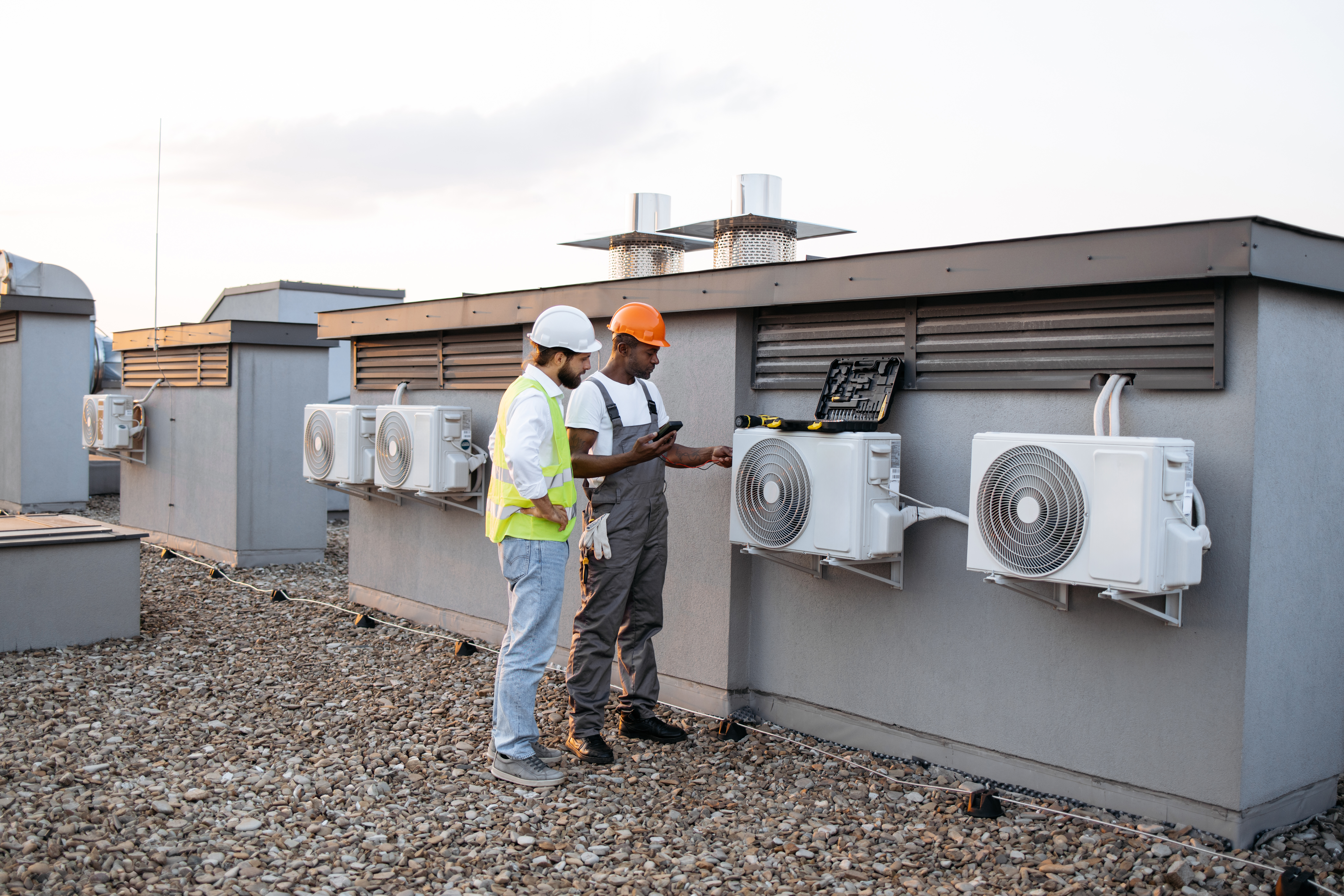 Two Men Checking Cooling System